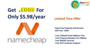 Read more about the article How to Get .COM Domain for $5.98/year at Namecheap?