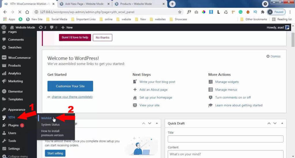 How to Add Wishlist in WooCommerce 3