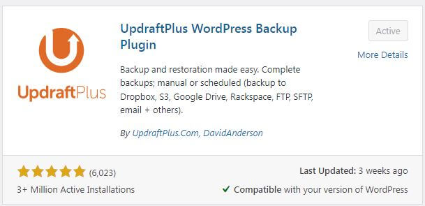 WordPress Backup Plugin