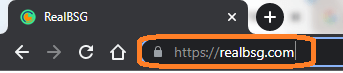 HTTPS in the address bar with SSL Certificate RealBSG