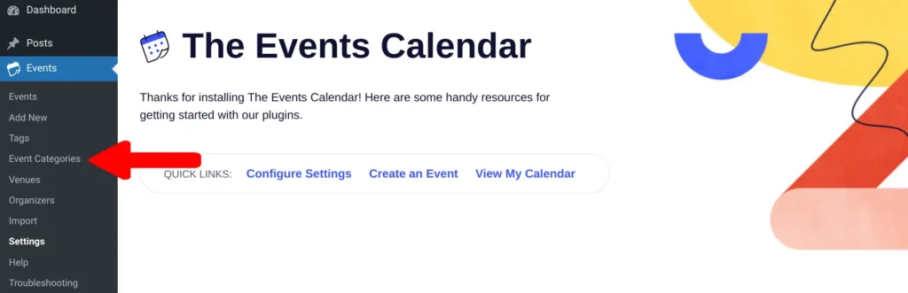 Add an Event Category in The Events Calendar Plugin