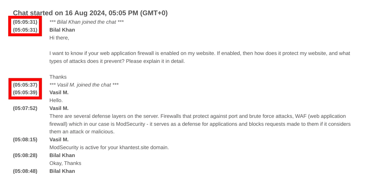 HostArmada Live Chat Transcript
