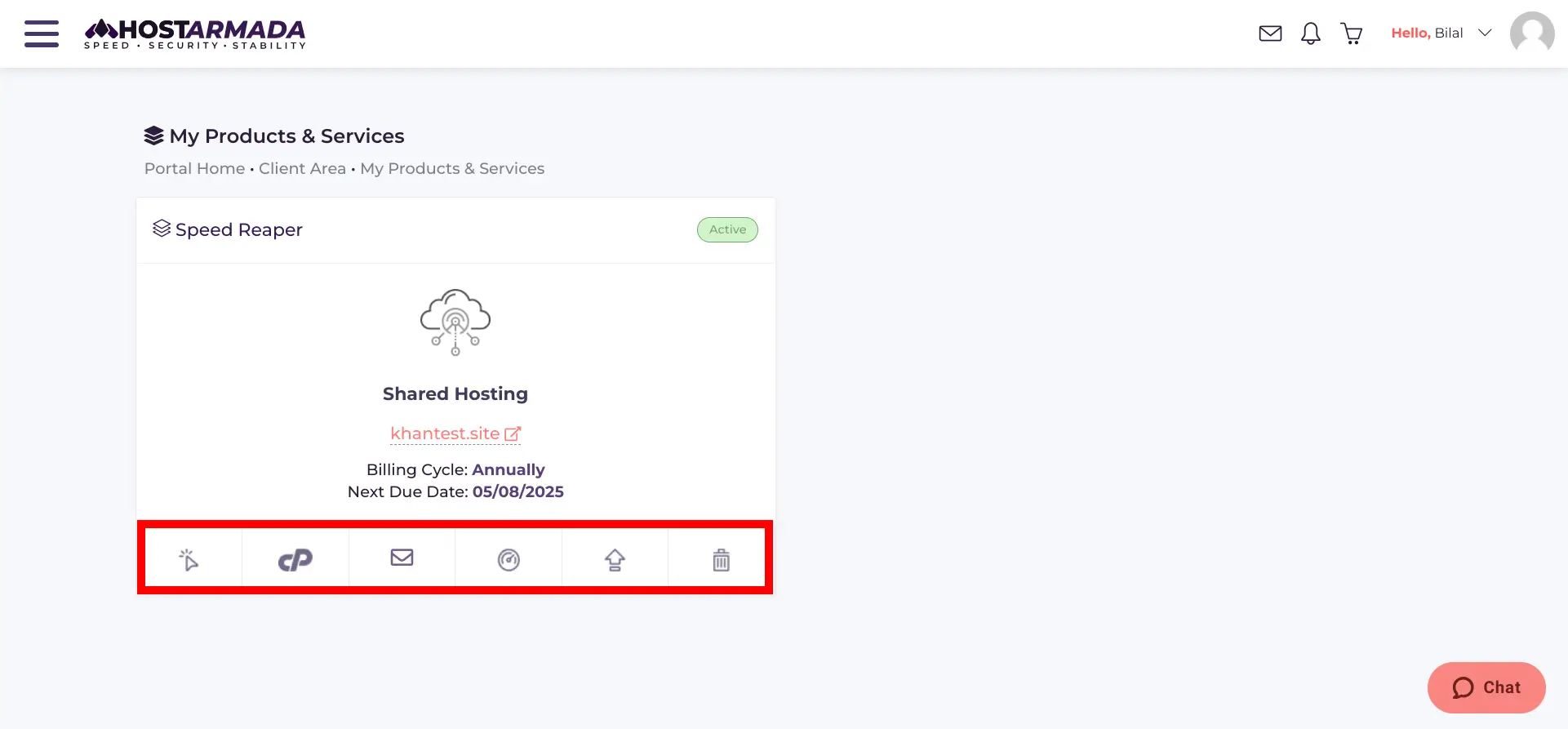 HostArmada Dashboard